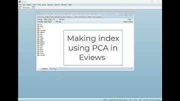 Creating Index of Multiple Variables using Principal Component Analysis (PCA) in 6 MINUTES