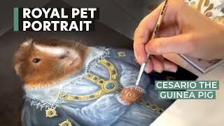 Royal Portrait Painting to Mozart | ft. Cesario the Guinea Pig