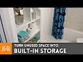 Turn Unused Space into Built In Storage // Woodworking | I Like To Make Stuff