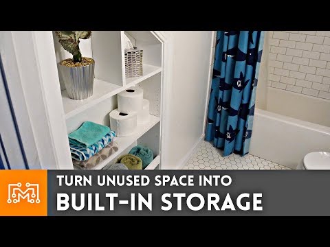 Turn Unused Space into Built In Storage // Woodworking | I Like To Make Stuff