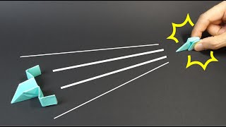 Origami Toy Launchable Space Ship