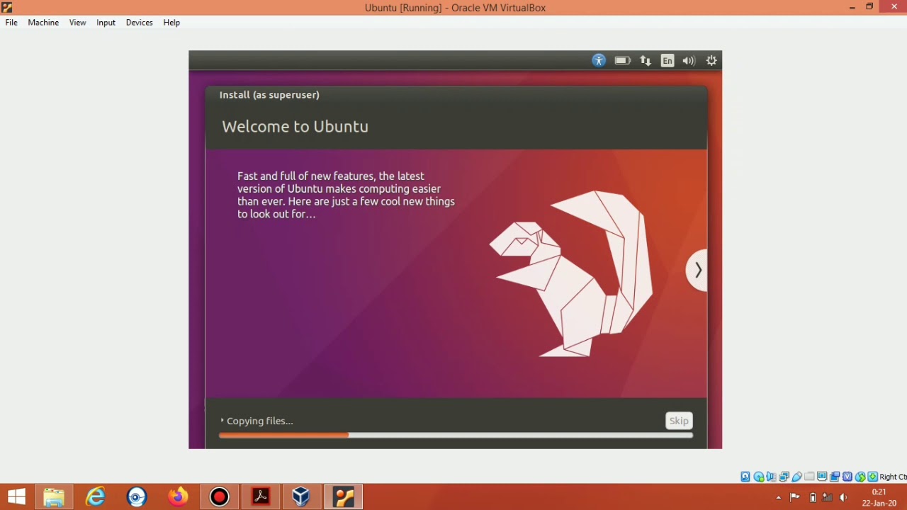 Cara menginstal linux ubuntu 32bit di virtualbox - YouTube