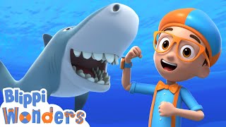 Larry The Shark Blippi Wonders Moonbug Kids - Learning Corner