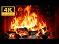 Cozy Fireplace 4K UHD Ambience Burning Fireplace Crackling Logs With Fire Sounds No Music 
