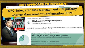 Learn how ServiceNow GRC IRM can help your organization comply with regulatory changes RCM NIST PCI