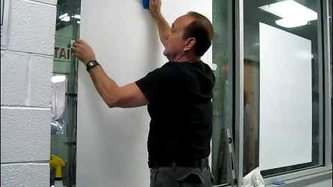 How to install Large Static Cling Vinyl From the Inside