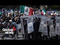 Violent protests led by "Gen Z" erupt in Mexico after murder of mayor