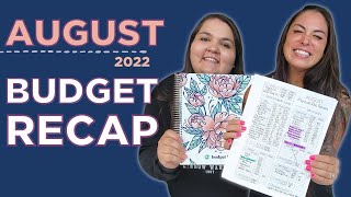 AUGUST 2022 BUDGET RECAP | Budget By Paycheck + Budget Tips