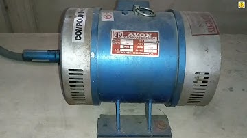 DC compound generator run as DC compound motor live practical