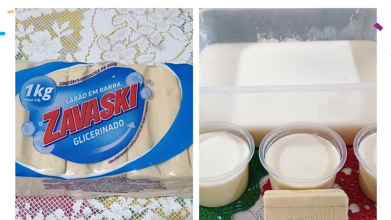 Multiplicação Sabão glicerinado em barra Zavaski 2 em 1
