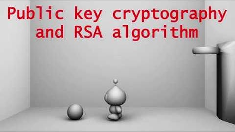 RSA Algorithm in Public key cryptography