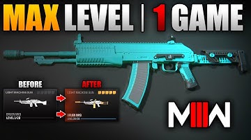 Modern Warfare 3: The Fastest Way To Level Weapons (Max Level Guns in 1 Game MW3!)