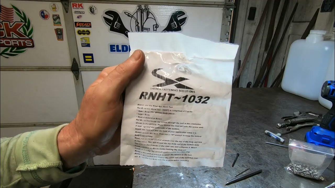 Sherex Rivet nut hand tool, how to, RNHT kit instructions YouTube