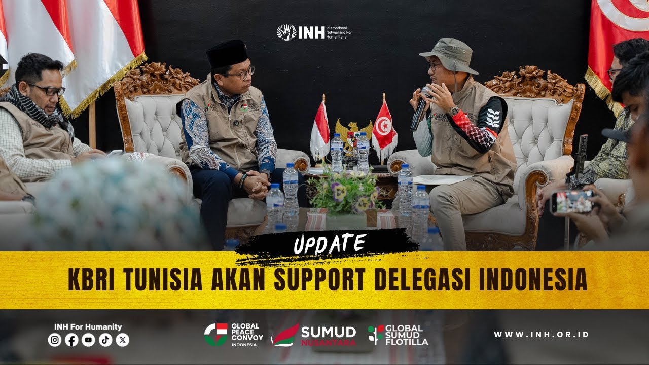Update Sumud Flotilla - Team INH Foundation and Delegation Of Indonesia meet KBRI Tunisia