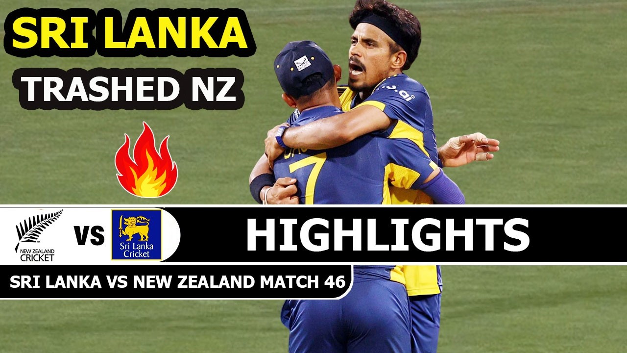 Sri Lanka Vs New Zealand ICC T20 CRICKET WORLD CUP 2026 Match 46 Highlights | SL Vs NZ