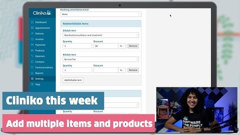Cliniko this week: add multiple items and products to invoices!
