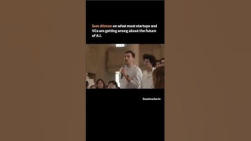 Sam Altman says entrepreneurs and VCs are wrong about future of A.I. 🧠