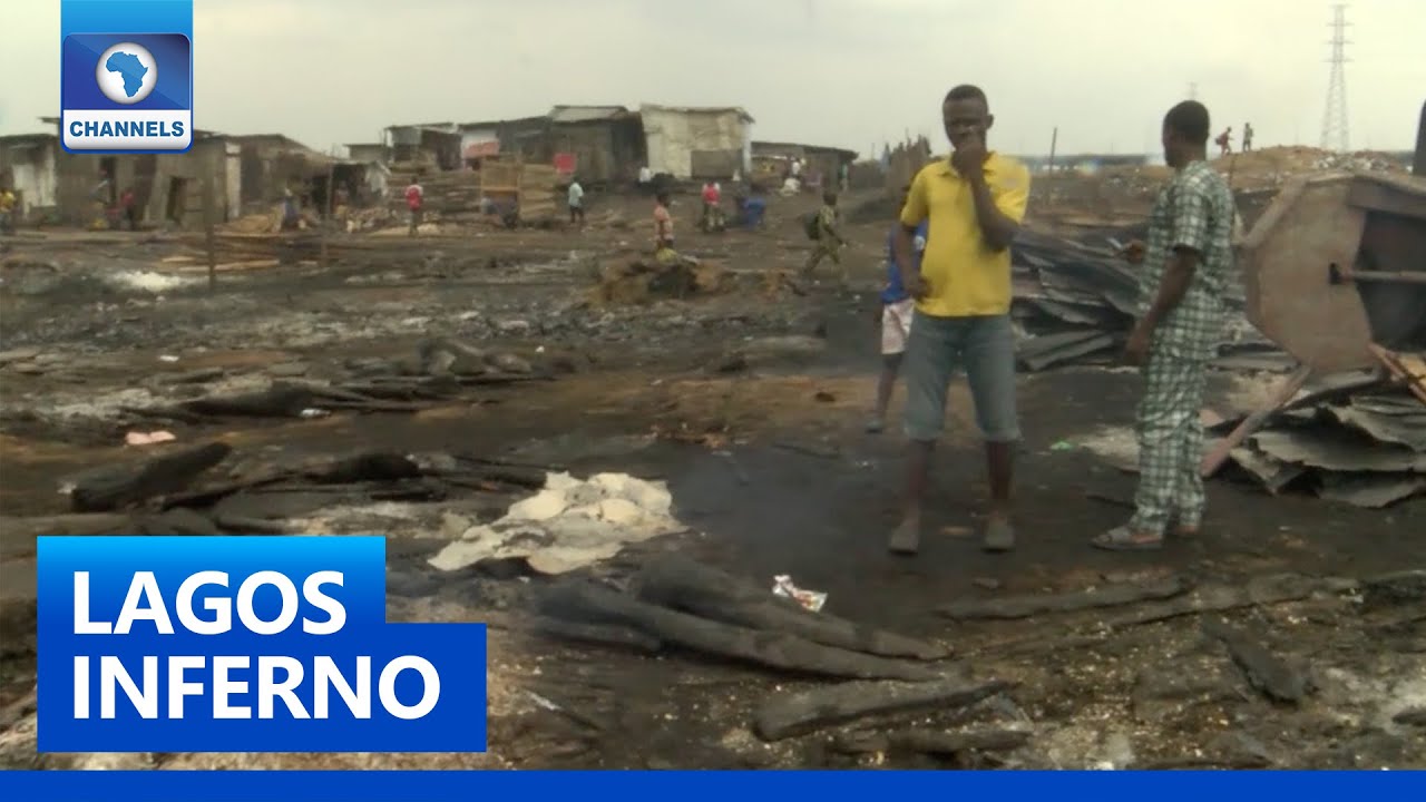 Fire Guts Shanties In Okobaba, Ebute Metta, Lagos