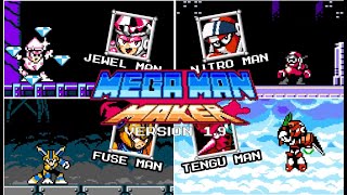 Mega Man Maker Version 1.9 Update - Boss Showcase