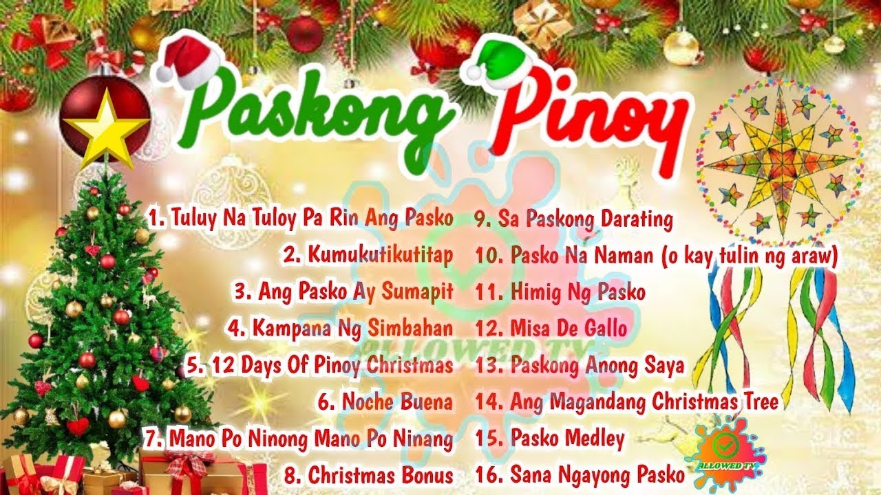 Paskong Pinoy 2022 Tagalog Christmas Songs Playlist Medley 🔔 Awesome Tagalog Christmas Songs 2022