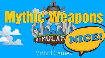 ROBLOX || Giant Simulator: Mythic weapon update, all the stats