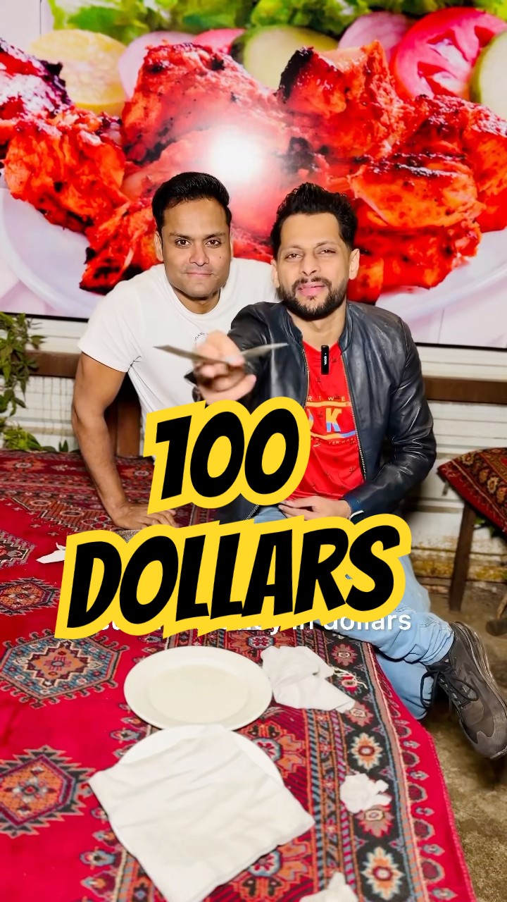 100 dollars ka khana? wait for the end? Salman Noman❤️ #shorts
