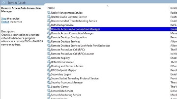 How Fix Remote Access Auto Connection Manager Window 11