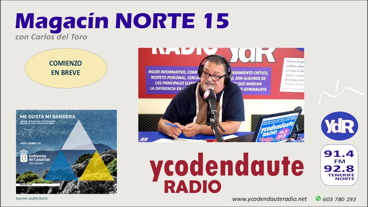 Jueves 03.09.2026 / Magacín NORTE 15... con Carlos del Toro