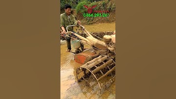 Máy cày xới đất phay ruộng cấy lúa đầu nổ D15 mát nước, hiệu Bông Sen uy tín, alo ngay 0964293261