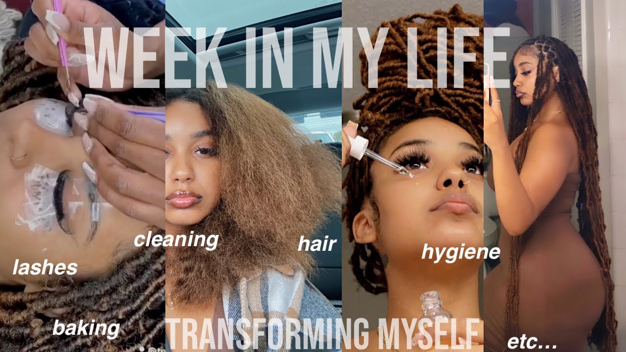 TRANSFORMING MYSELF IN A WEEK *week in my life vlog* (lashes, hair, cleaning, etc…)