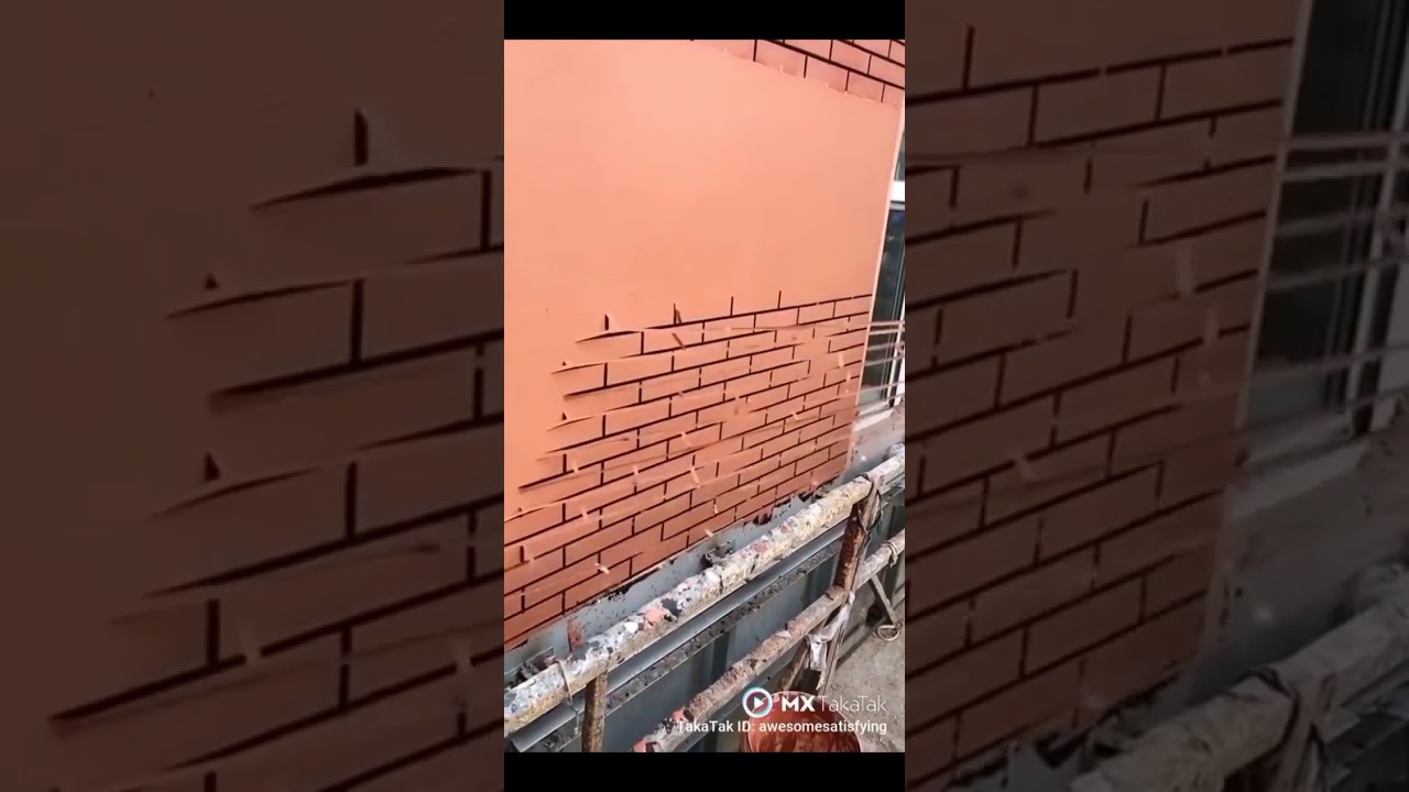 wall paint brick style design