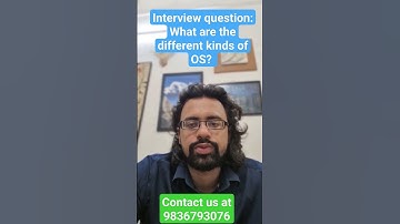 What are the different types of OS? #exam #preparation #study #competitive #career #shorts