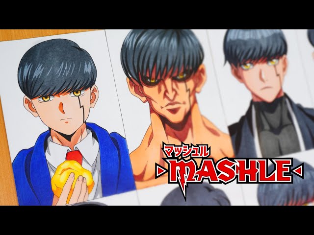 Drawing Mash in different Anime Universe | Mashle: Magic and Muscles class=