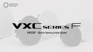 Yamaha VXC2F Quick installation guide (Ceiling mount)