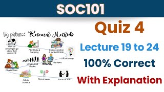 SOC101 Quiz 4 solution_2024_Lesson 19-24_100% correct_soc101 solved quiz 4