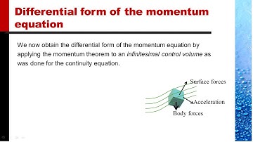 13.  Differential Form of the Momentum Equation