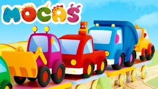 The train song for kids &amp; train cartoons for kids. Nursery rhymes &amp; songs for kids.