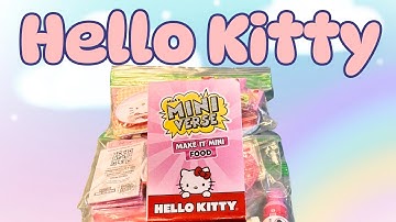 Hello Kitty Miniverse Kits! Waffles, Cream Soda & Tiered Cake!