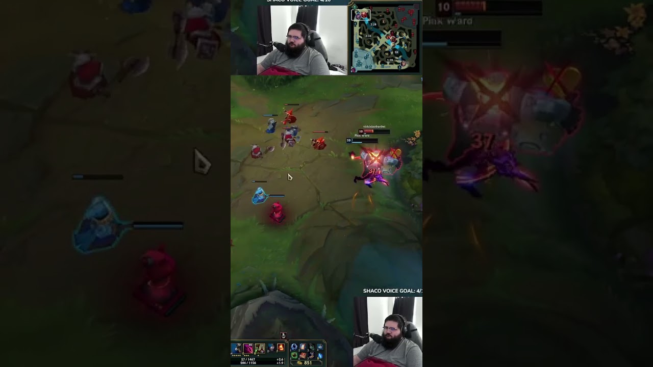Fastest This Big Man Ever Ran!  #leagueoflegends #pinkward #shaco