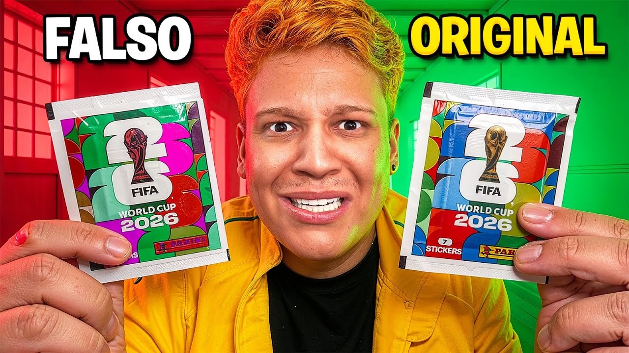 FUI ENGANADO COMPREI PACOTES DE FIGURINHA FALSOS DA COPA DO MUNDO 2026! 