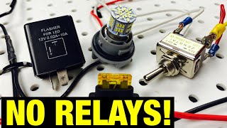 how to wire turn signals | car directionals | hazard switch | no relays! | @wiringrescue