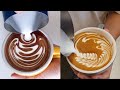 Amazing Coffee Art Tutorials. The Best Skills in The World #16☕❤️