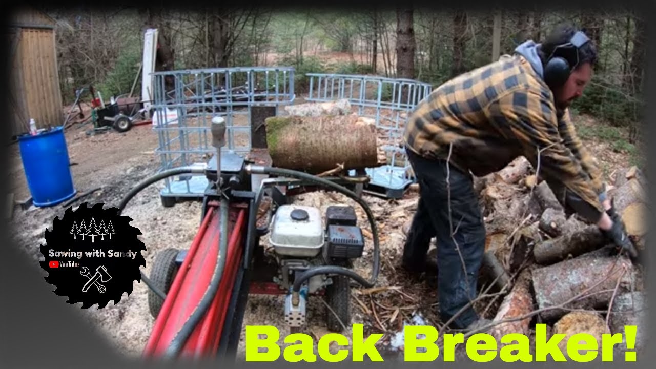 How to Make Splitting Firewood Easier - YouTube
