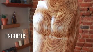 Carving a Human Figure in Wood // How to Carve Wood // Sculpture