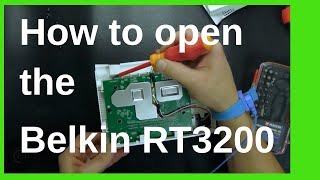 How to open the Belkin RT3200 or Linksys E8450 case