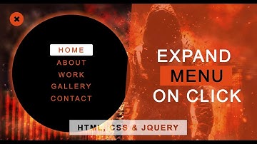 How to Expand Navigation Menu On Click