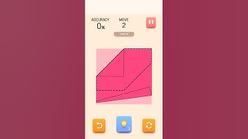 Paper folding puzzle  game | level 10| easy | #shortsbeta |Best game | top 5 games| easy game| games