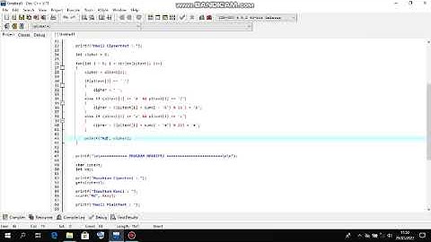 Program Kriptografi Caesar Cipher
