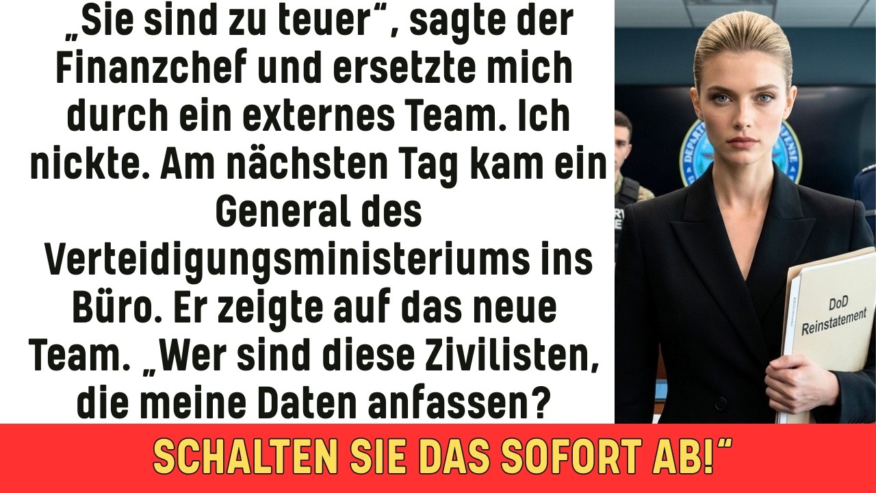 Der General des Verteidigungsministeriums deckt die Fehler des Finanzchefs bei den Kostensenkungen auf...