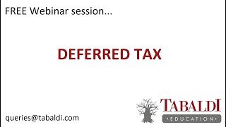 Accounting for Deferred Tax | The Basics